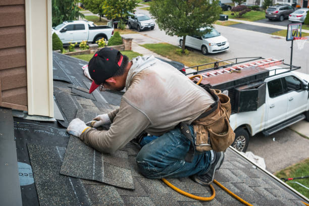 Professional Roofing technician working in Slanesville, WV